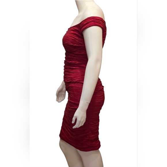 Alex Evenings Ruched Off-the-shoulder Sheath Dress Size 12 - Picture 10 of 17